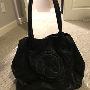 Tory Burch Black Leather Tote